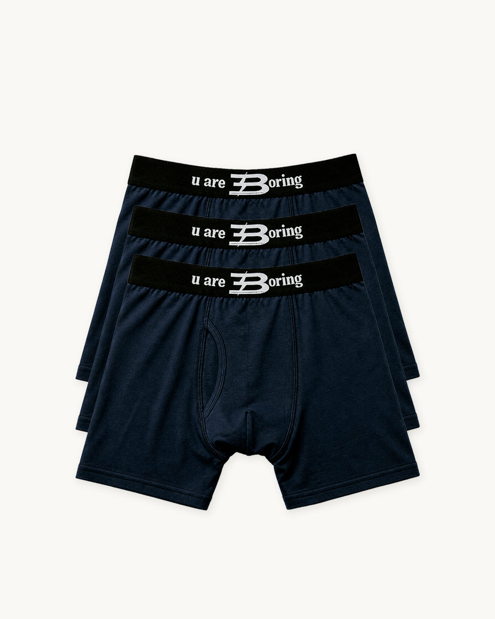 BOXER BRIEFS 3 PACK BLACK