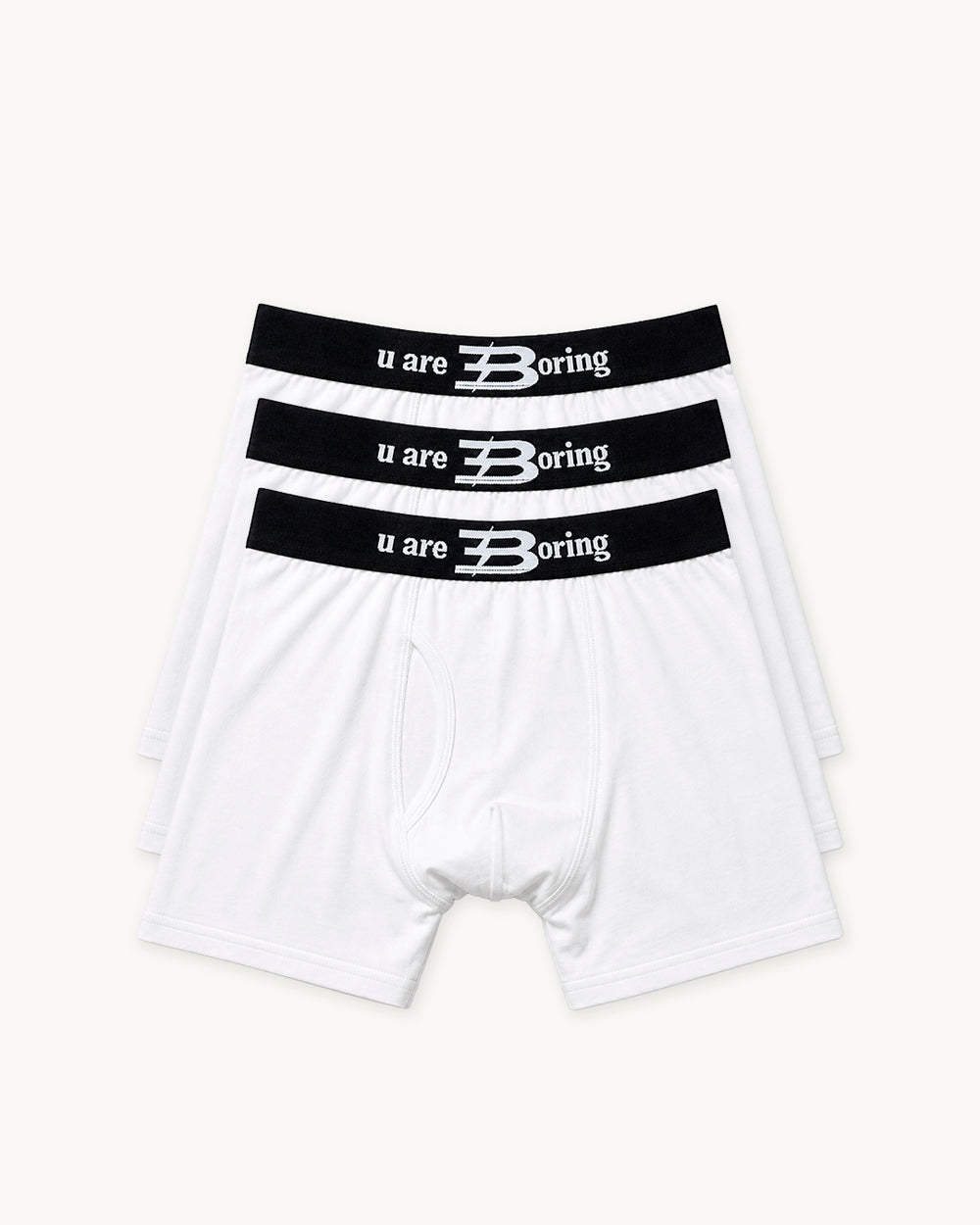 BOXER BRIEFS 3 PACK WHITE
